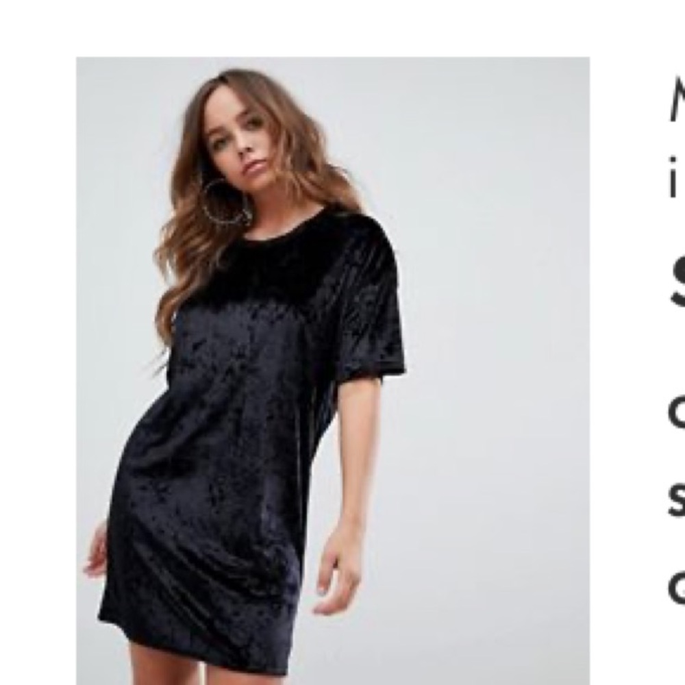 Velvet T-Shirt Dress